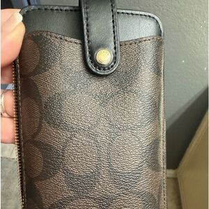 Coach phone and card purse